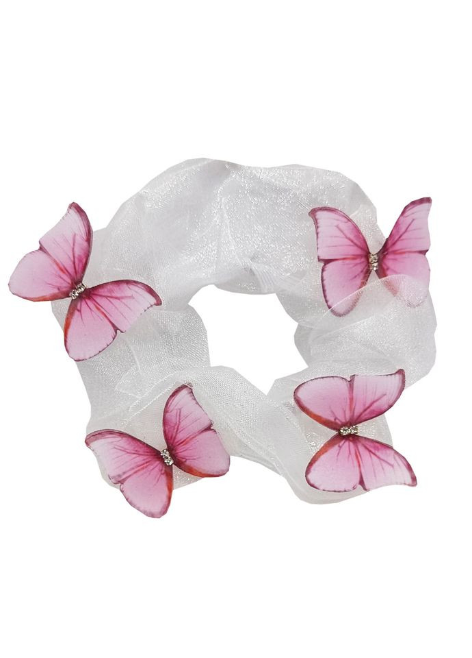 Детская резинка для волос «Воздушная Бабочка» 0303-848 розовая La-beauty (322260865)