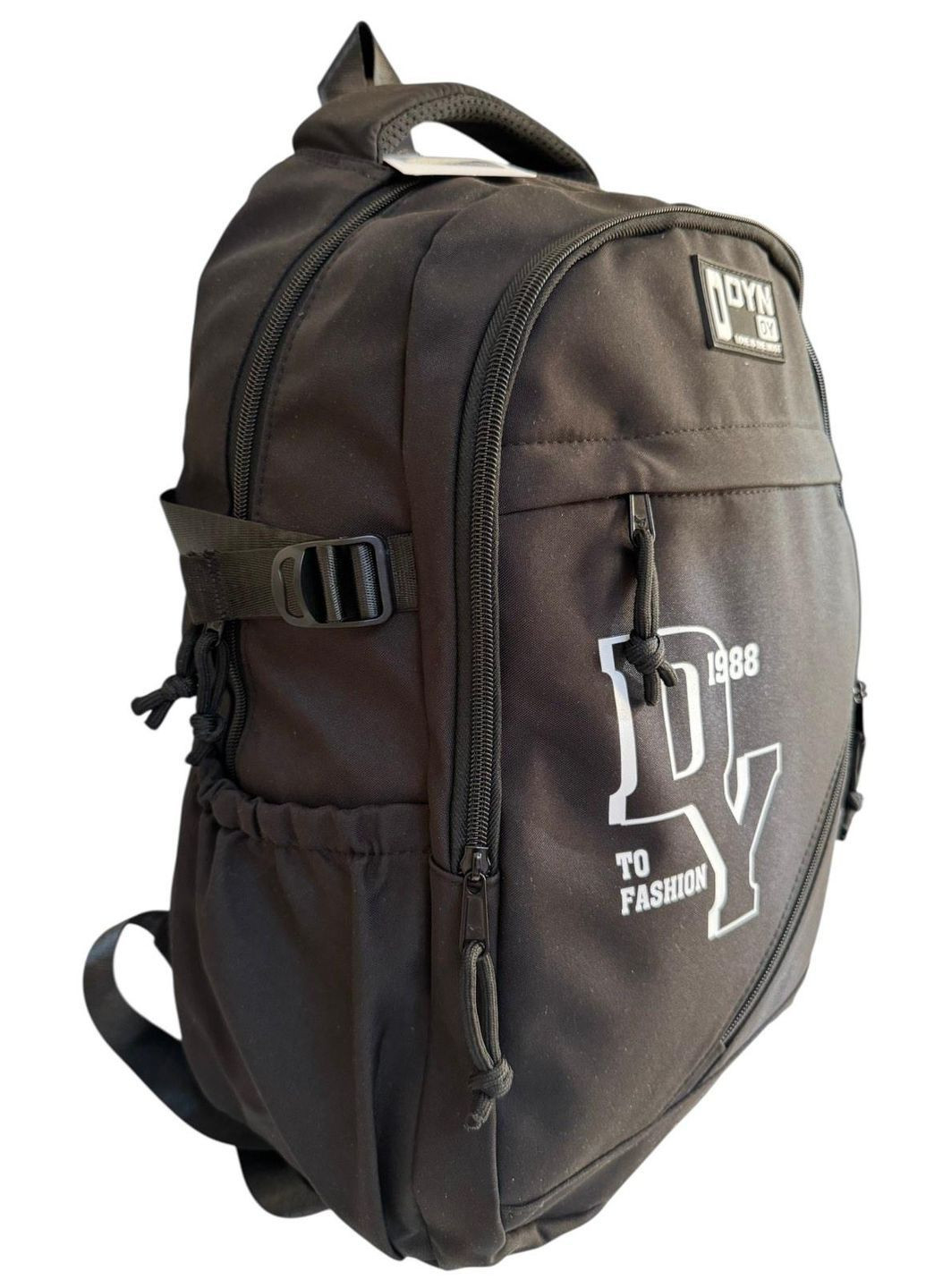 Рюкзак міський з трьома відділеннями 6239 чорний No Brand (368859141)