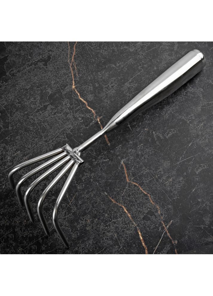 Грабли для рыхления почвы садовые (95/80мм) нержавеющие Shuang Song G-01 (367984472)