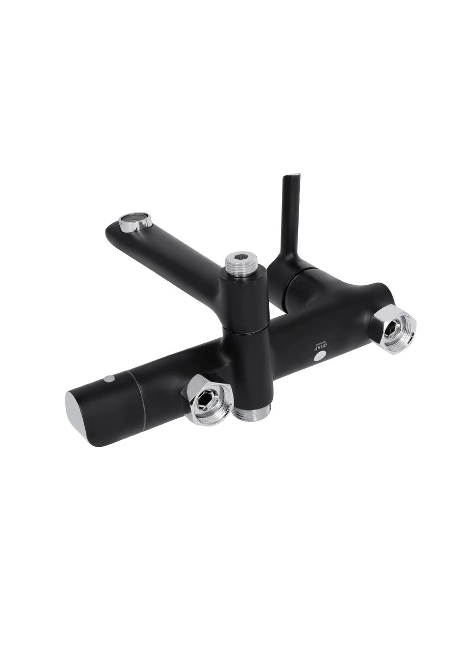 Душова система універсальна Grand на три споживачі (з виливом) QTGRABCR1004 Chrome/Black Qtap (396888627)