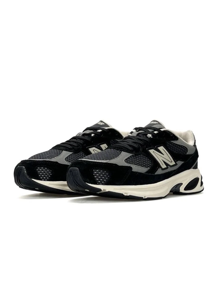 Серые демисезонные кроссовки мужские new balance No Brand 2010 Grey Black
