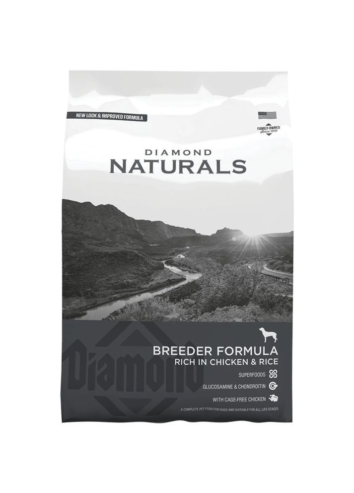 Сухий корм Diamond Breeder Formula Chicken&Rice 20кг, для собак на всіх стадіях життя, з куркою та рисом Diamond Naturals (364488891)