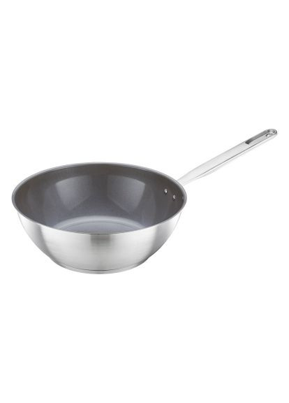 Сковорода Вок All Steel 28 см матовая (1064747) Fiskars Вок All Steel 28 см матова (369882894)