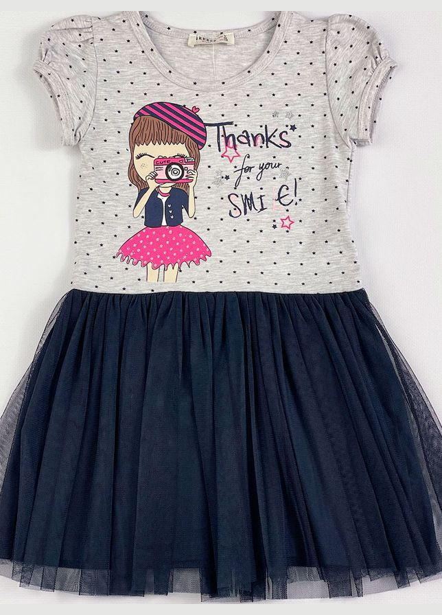 Серое платье для девочки Breeze (332767664)