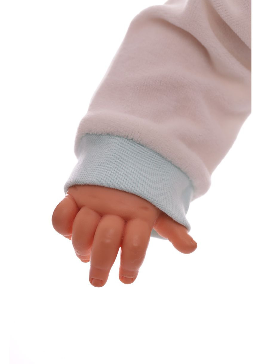 Чоловічок для дівчинки велюровий з метеликом білий 74 см (26488) BABYKROHA (297198106)