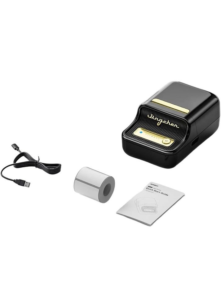 Термопринтер для друку наклейок Black (1AC19051601) NIIMBOT B21S (372684035)