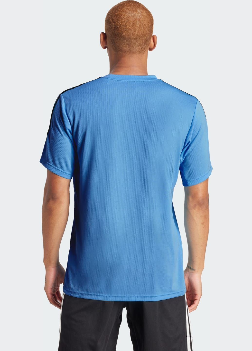 Синя футболка train essentials 3-stripes adidas