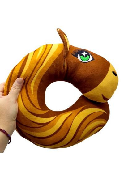 Подушка-подголовник "Коник" принт (26х27х6 см) Копиця (369786422)