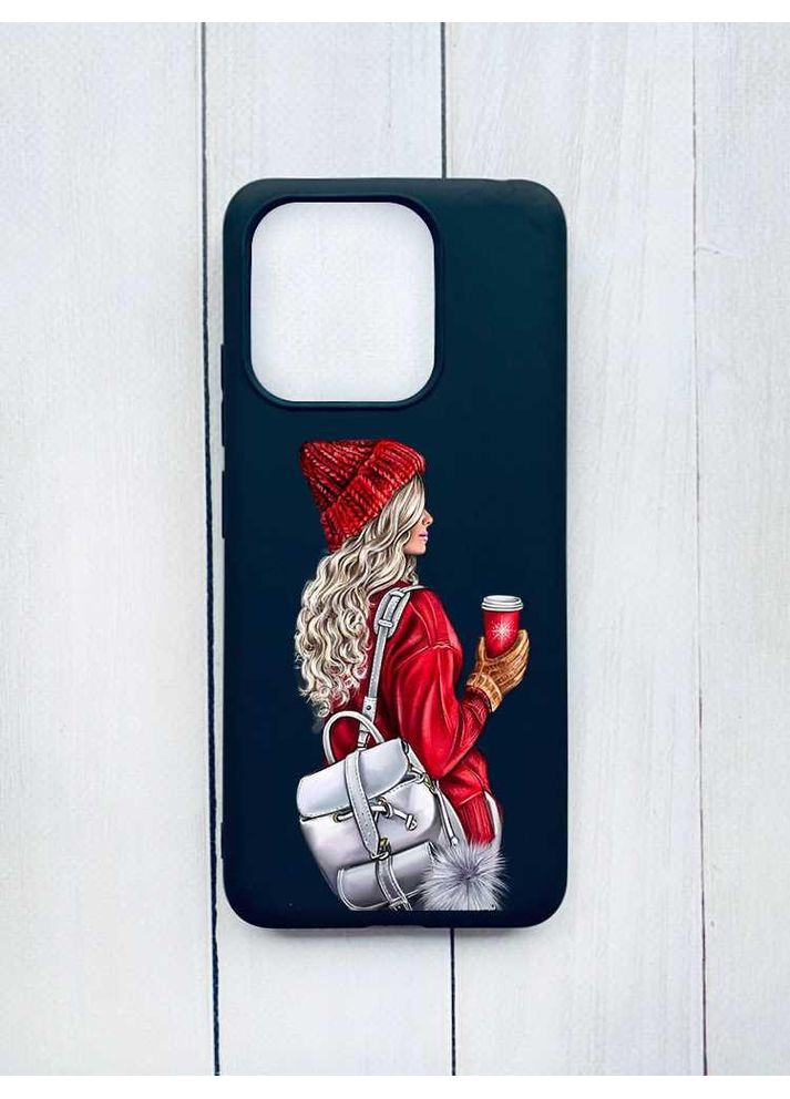 Матовый чехол на Xiaomi Redmi Note 13 5G Девушка с рюкзаком (принт 9) Creative (355394288)