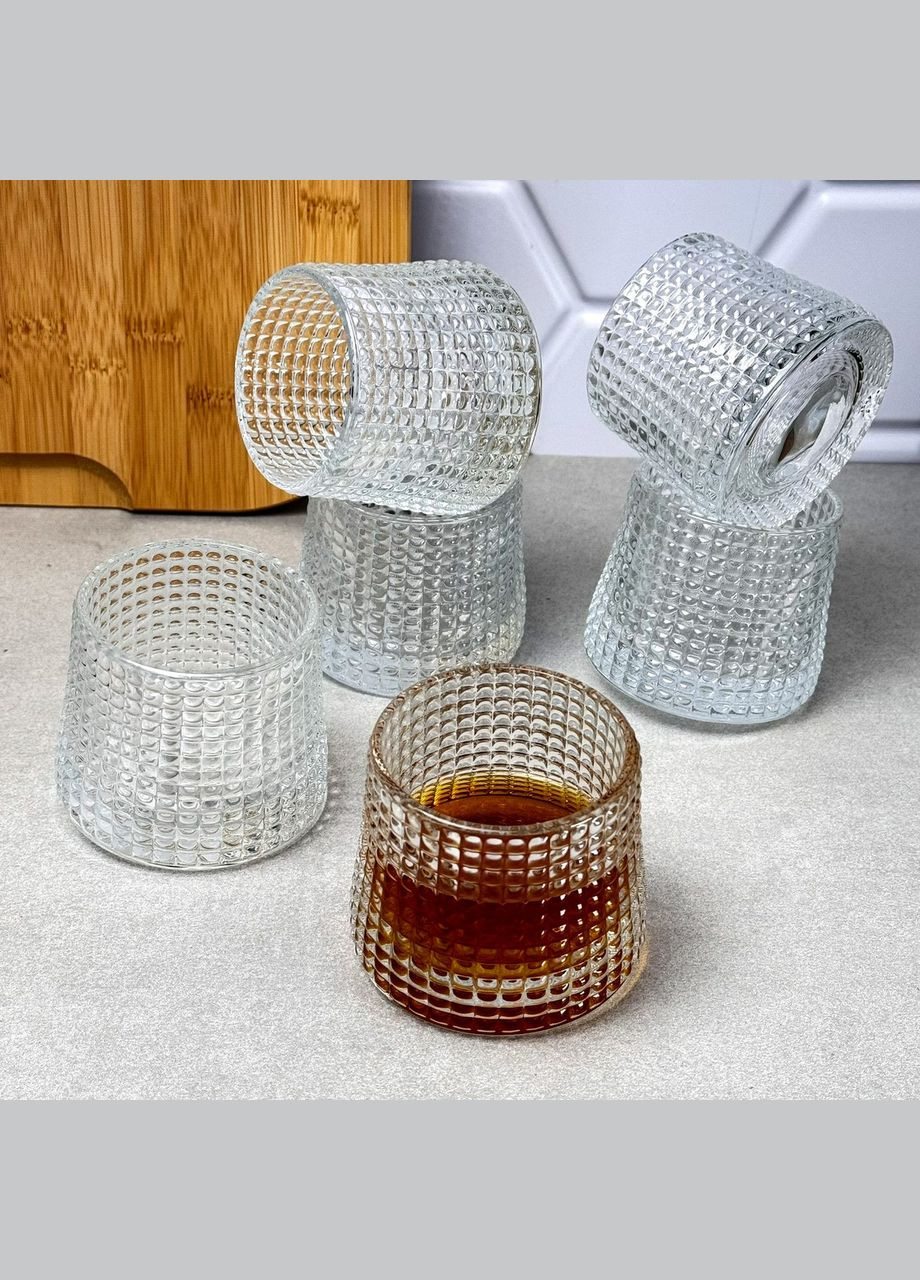 Набір обертових склянок для віскі 6 шт 170 мл Шоколад No Brand (340469637)