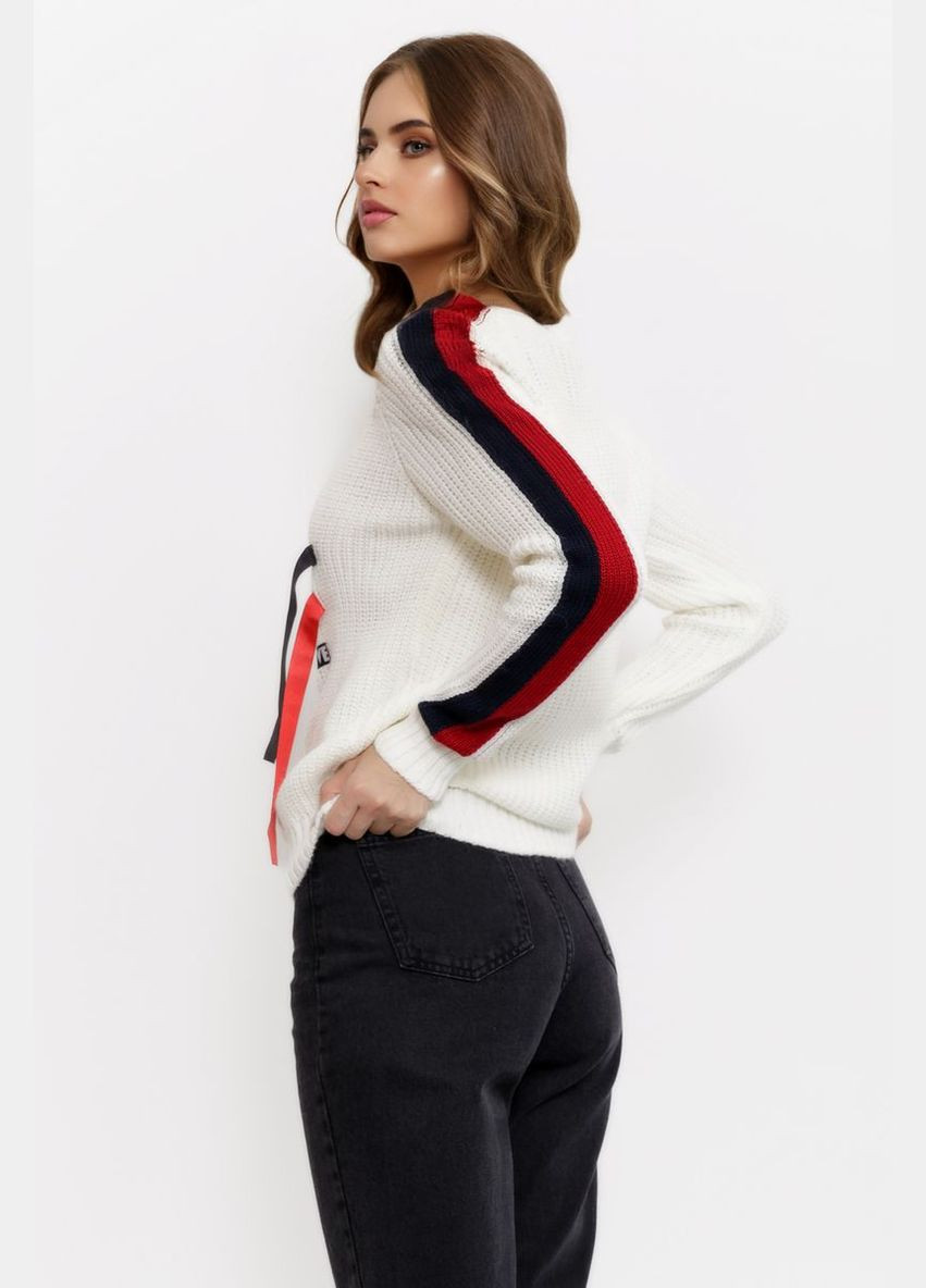 Белый зимний свитер женский Ager