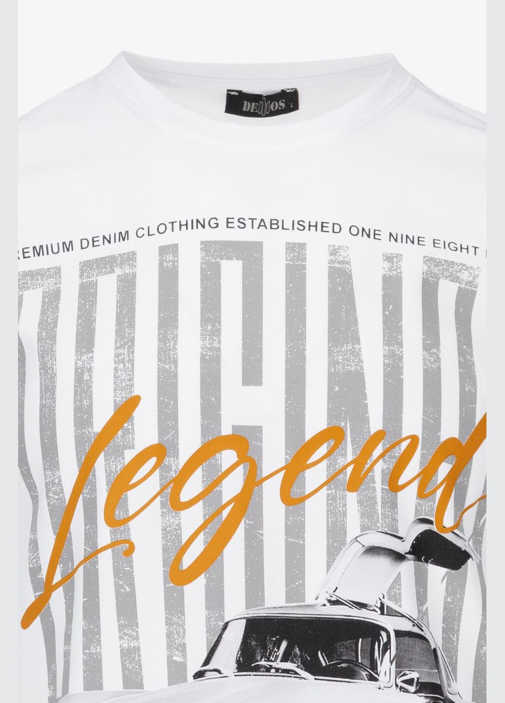 Белая футболка с принтом мужская hp1500 белый shop (2000990986153) Demos