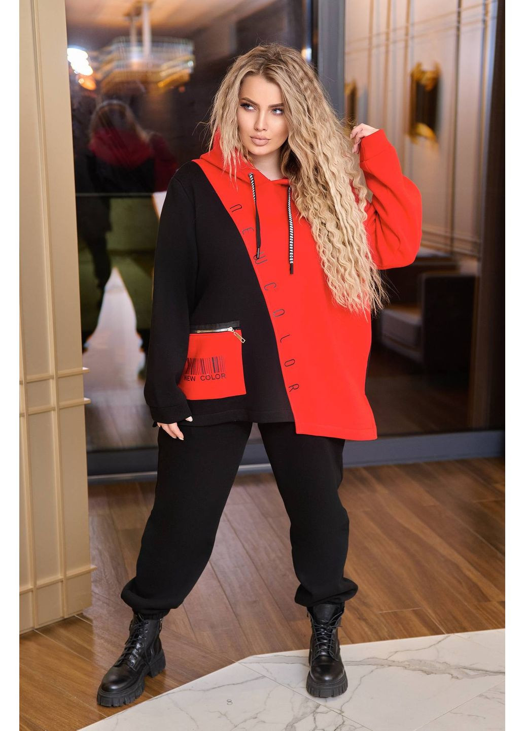 Теплый спортивный костюм ДОРИС красный 58 Tatiana (348416794)