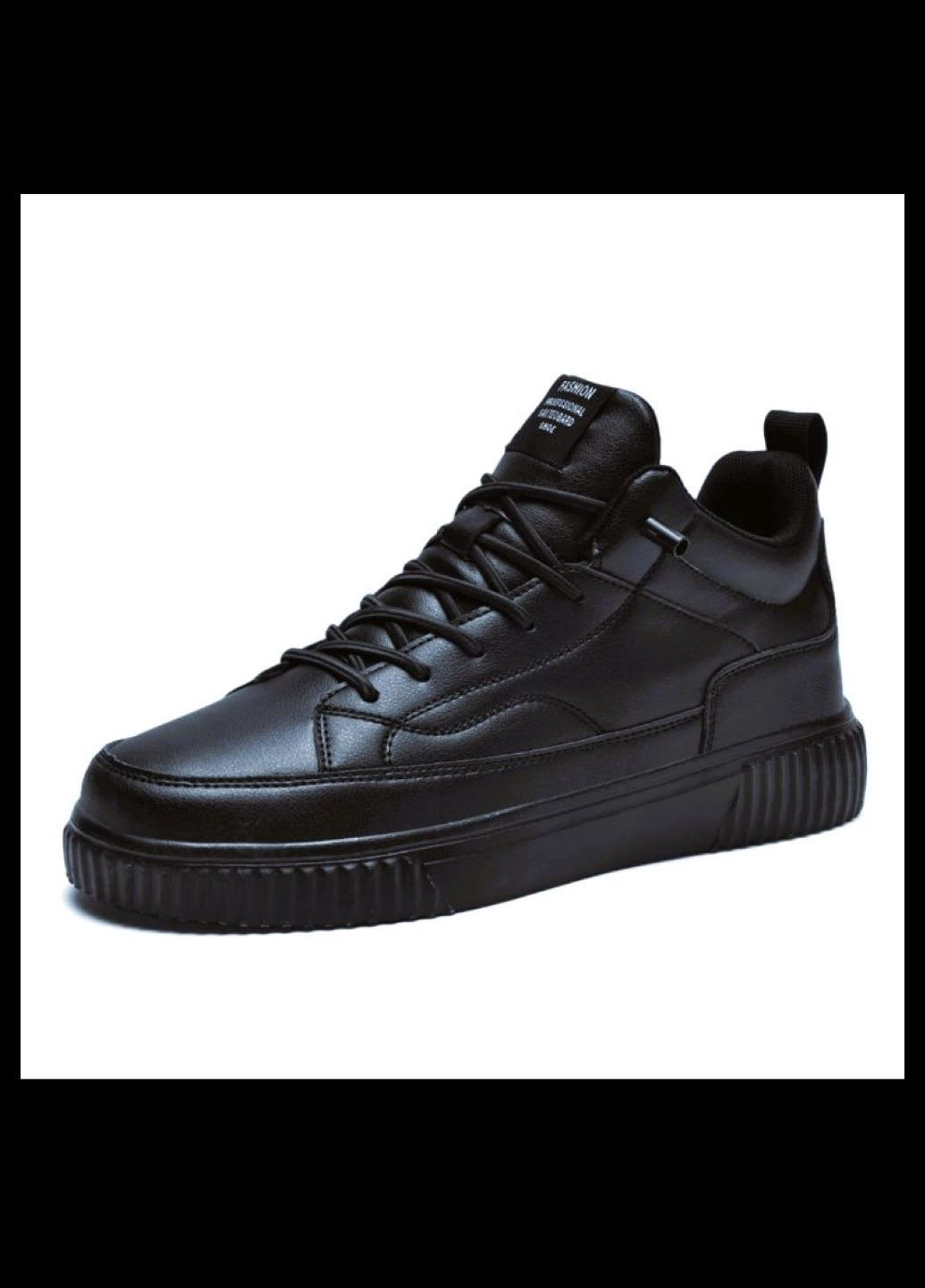 Черные всесезонные кроссовки высокие всесезонные No Brand