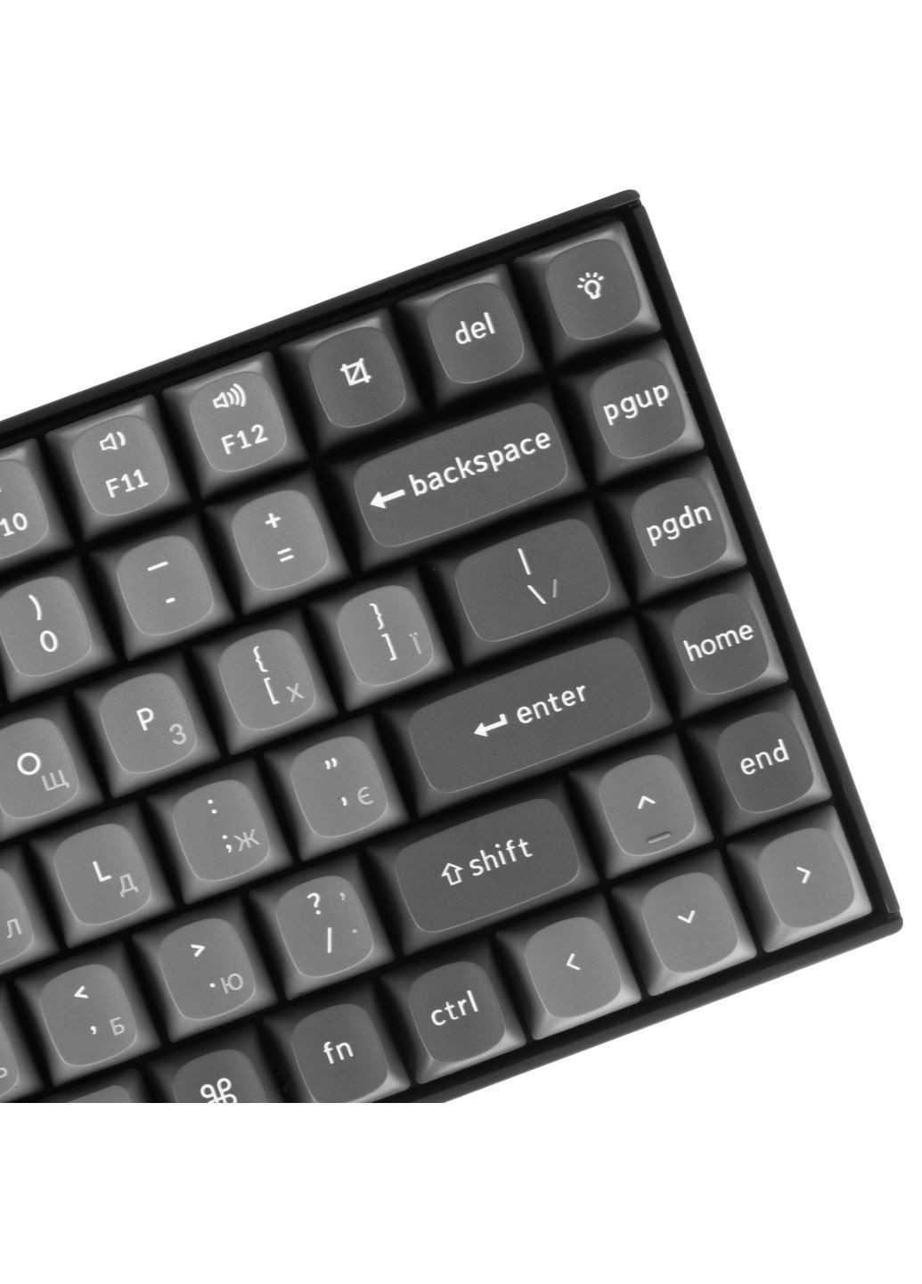 Клавіатура механічна K2 Max 84Key, K Super Banana, WL/BT/USB-A, Hot-Swap, QMK, EN/UKR, RGB, чорний Keychron (367854311)