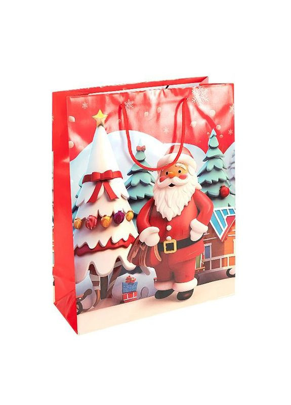 Пакет подарунковий "Новий Рік" 2571-2-4 розмір 26х32х10 см Bambi (370934340)