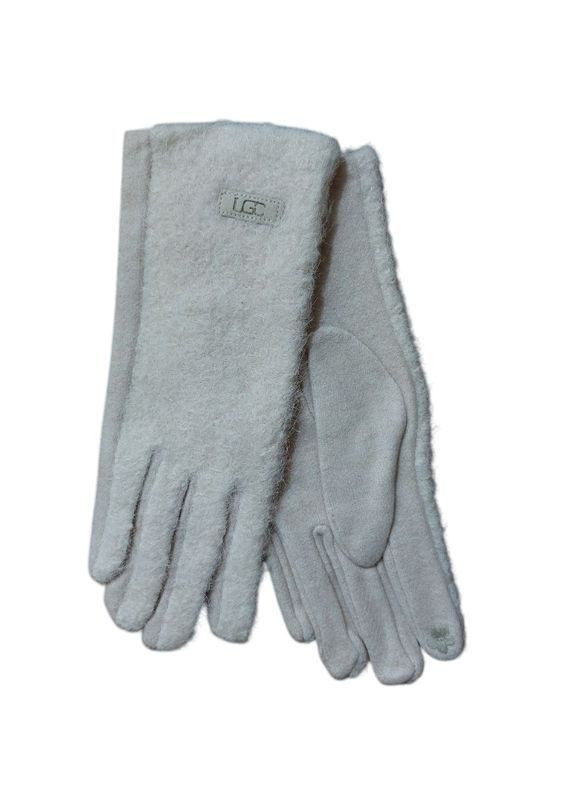 Перчатки сенсорные женские теплые one size бежевый Jannet Рукавички (369407977)