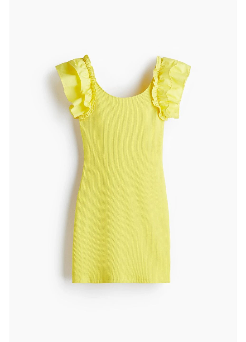 Желтое платье H&M