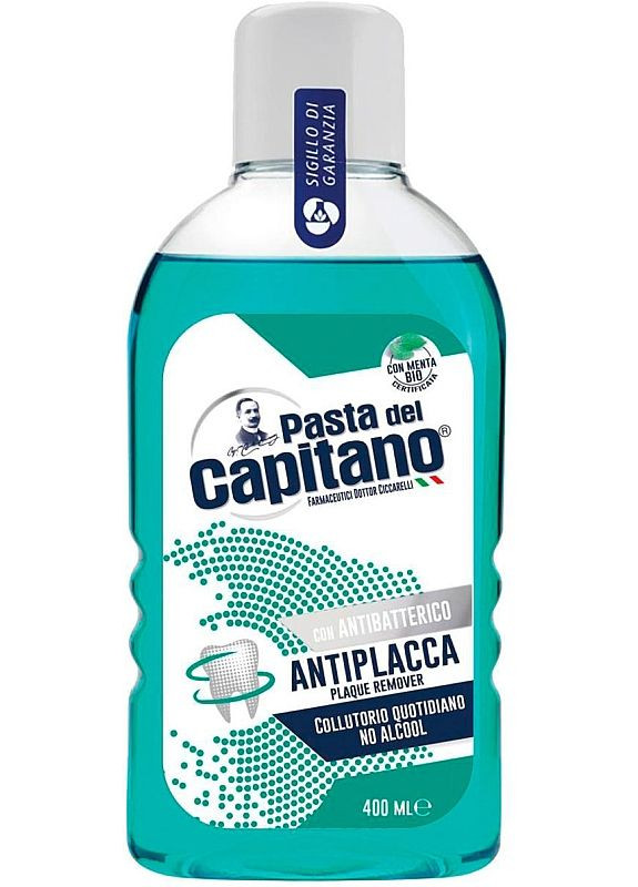 Ополаскиватель для полости рта против налета Plaque Remover Mouthwash 400ml (2-836690) Pasta del Capitano (369790559)