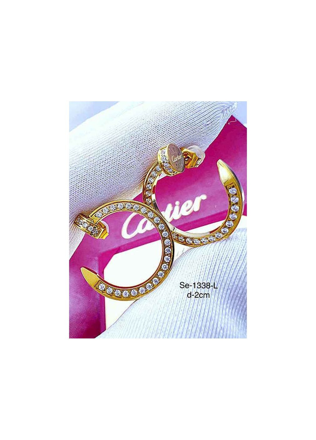 Сережки Stainlees Steel 1 338 Stainless Steel (346393658)