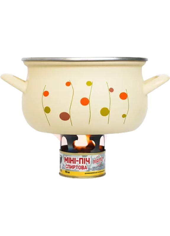 Мини-печь спиртовая с конфоркой 150 мл MAMO (317252215)