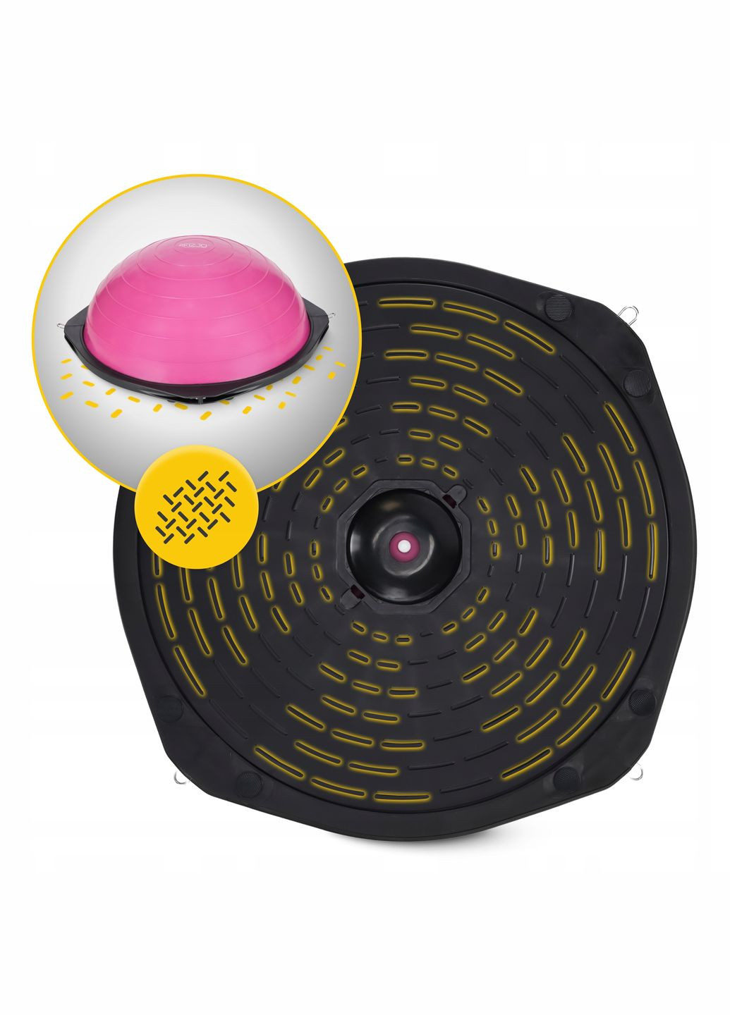 Балансувальна платформа Bosu Ball 60 см Pink (P-5905973402453) 4FIZJO (316275392)