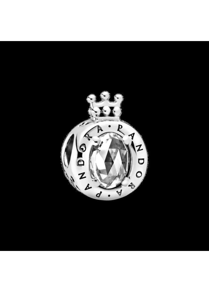 Срібний шарм-підвіска Пандора фірмова корона "О" 798266CZ Kabluchka (355344942)