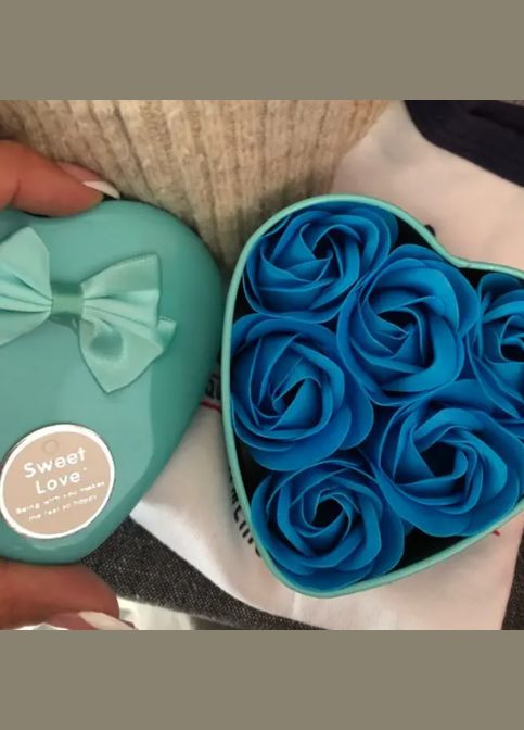 Мыло ароматическое в виде бутонов роз в красивой коробке. No Brand (317048728)