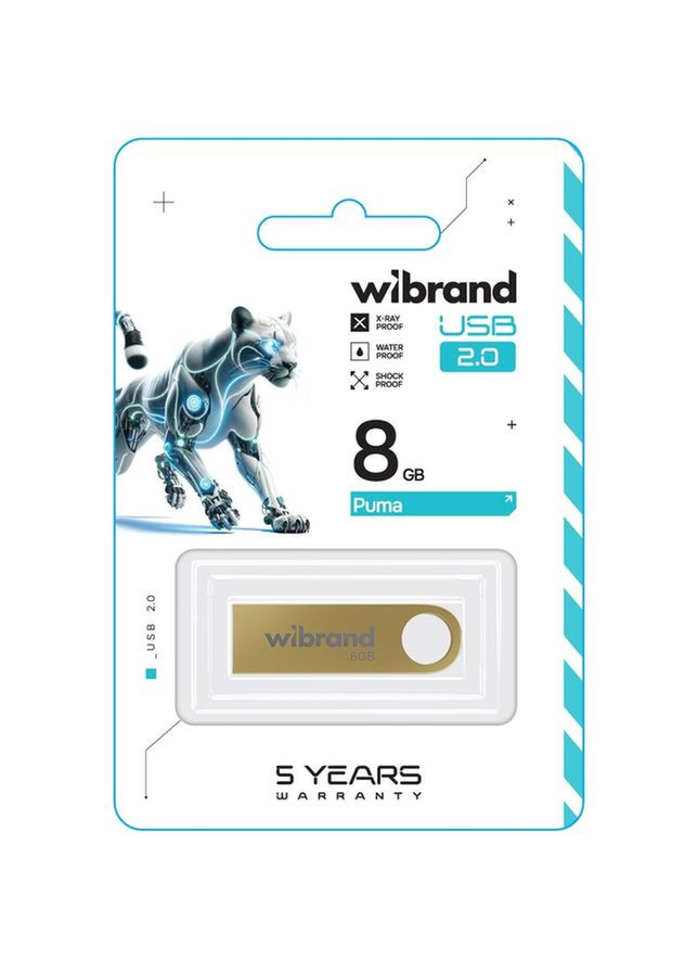Флеш-драйв 8GB Puma Gold (WI2.0/PU8U1G) Wibrand (323091684)