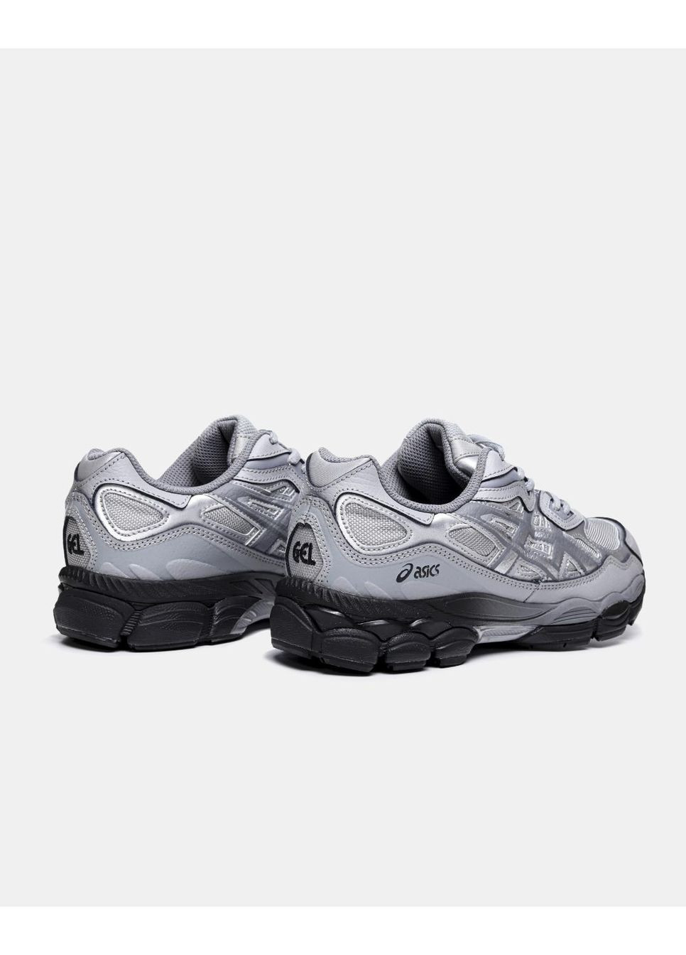 Сірі Осінні кросівки чоловічі asics gel nyc mid grey sheet rock асікс гель нюк No Brand