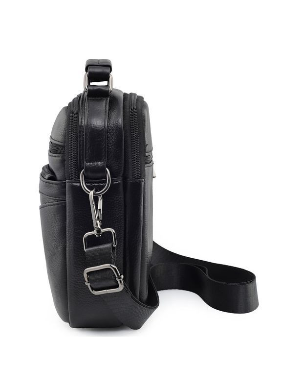 Мужская кожаная сумка-барсетка с ручкой Qvant 1106 - Черная Tiding Барсетка (366889853)