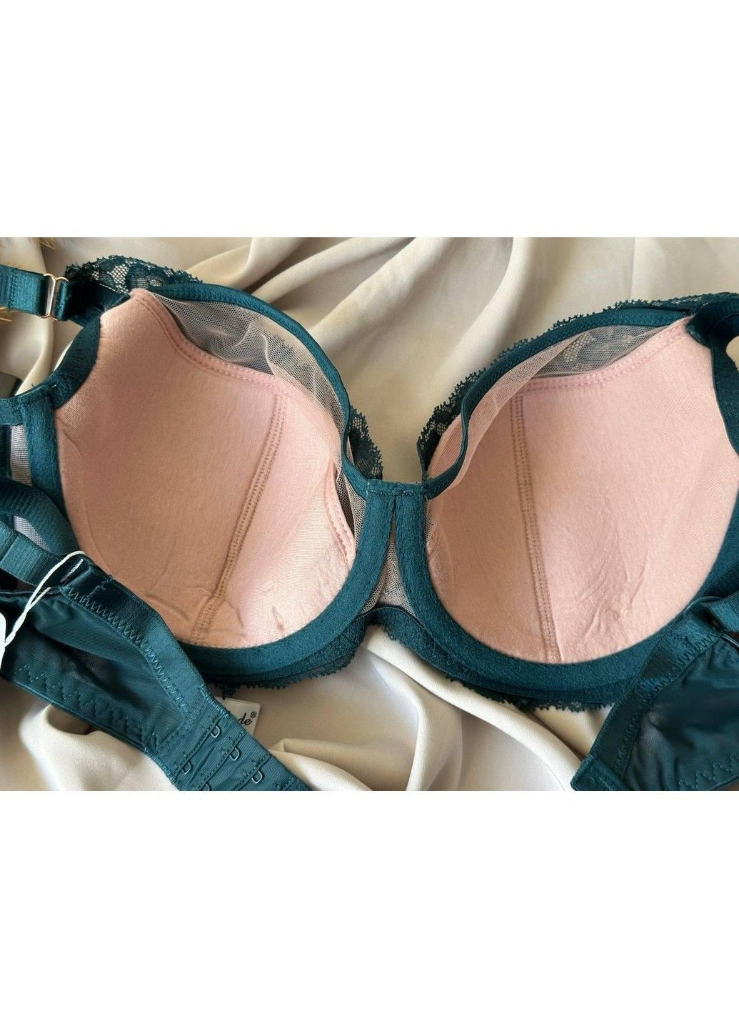 Зелёный бюстгальтер с мягким поролоном 12301 зеленый Lanny Mode