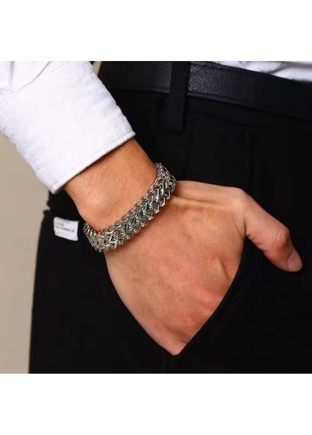 Чоловічий браслет шириною 11мм з нержавіючої медичної сталі BS-028 No Brand (299340048)