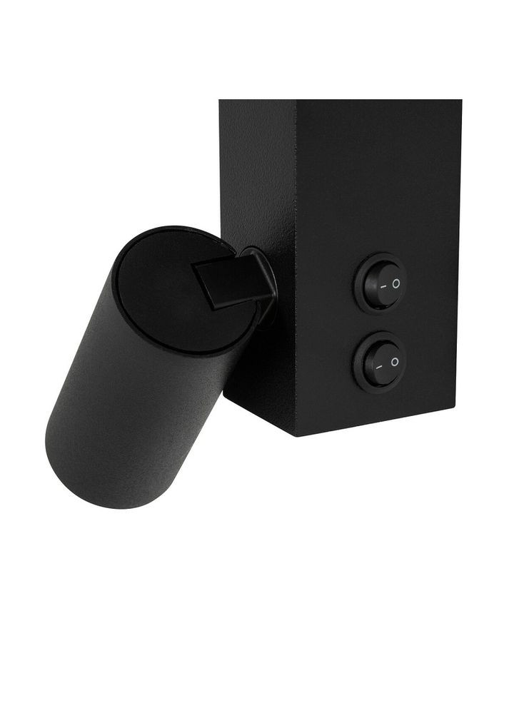 Настінний світильник, бра 11426 Easy Right GU10 MR11 10W + LED 11W 3000K 380Lm IP20 Чорний (11426) Nowodvorski (318524663)