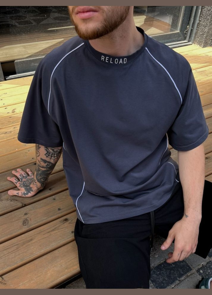 Графітова чоловіча футболка - fenix, графітова Reload