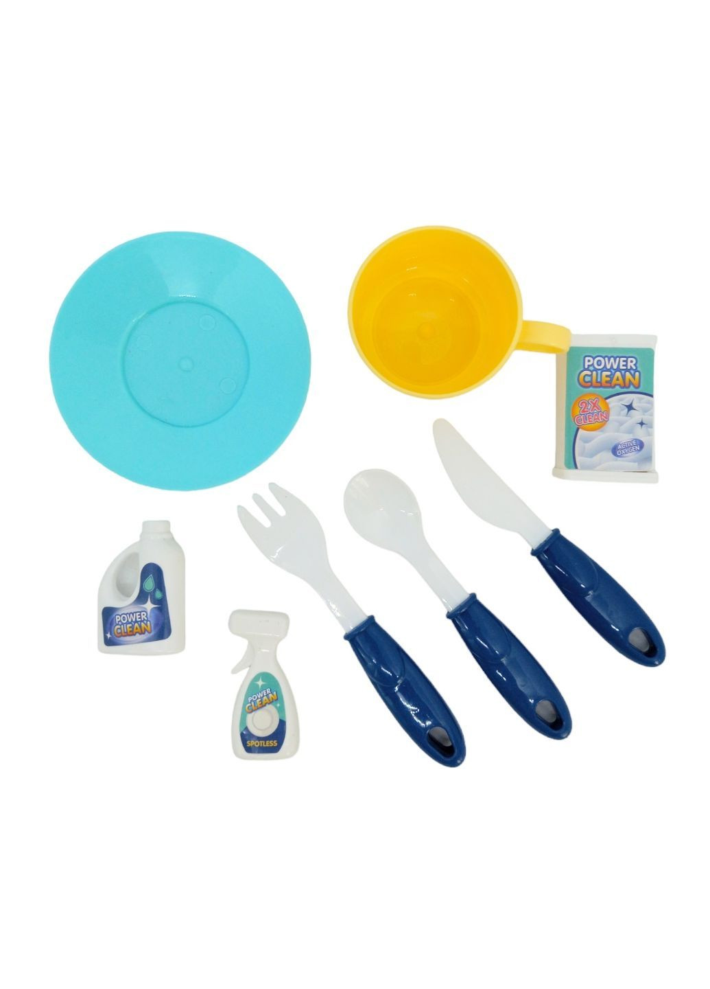 Мийка іграшкова з циркуляцією води 17 деталей дитяча з краном фруктами рибкою та посудом набір для гри з водою No Brand (297743482)