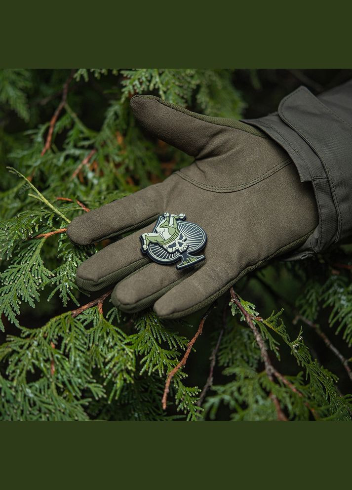 Нашивка Ace of Spades 3D PVC Black/Olive M-TAC (315047143)