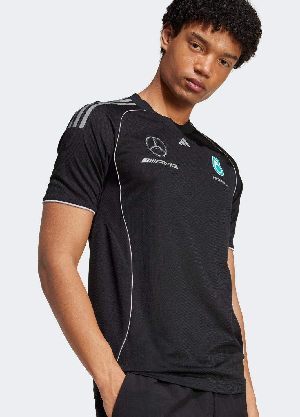 Джерсі Mercedes - AMG Petronas Formula One Team Mechanics adidas логотип чорний спортивні