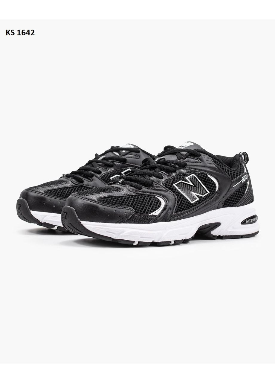 КРОССОВКИ ЖЕНСКИЕ NEW BALANCE 530 BLACK WHITE ABZORB НЬЮ БЕЛАНС 530 No Brand чёрные демисезоны (368870396)