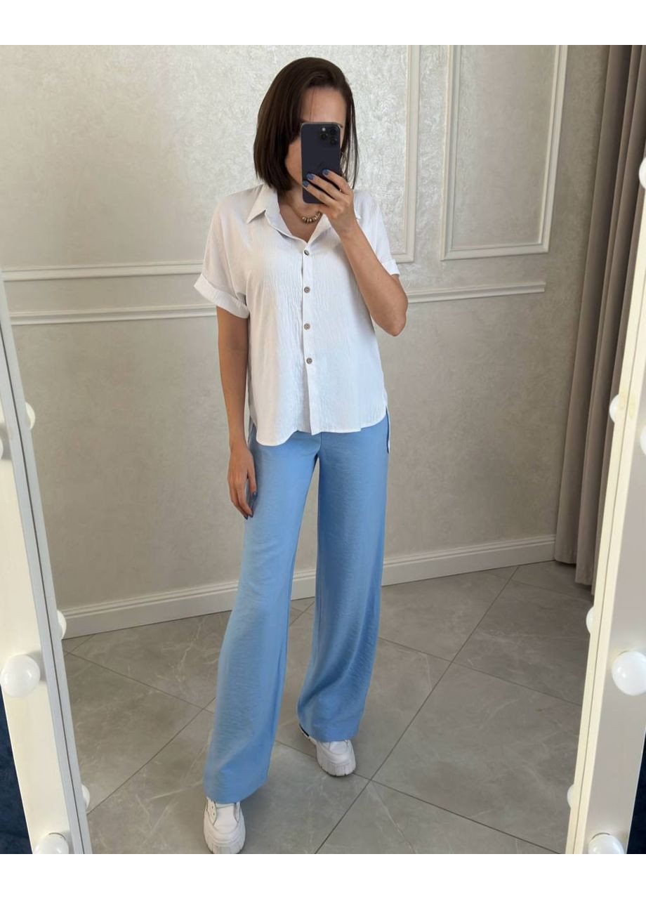 Легка сорочка з американського крепу вільного крою DK/DL Мода без кордонів (355971508)