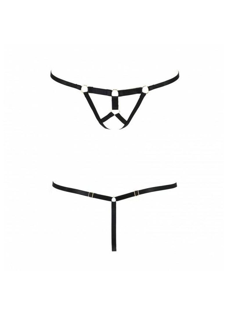 Трусики стрінги зі стреп Exclusive ARMANDA THONG black CherryLove Passion (282966096)