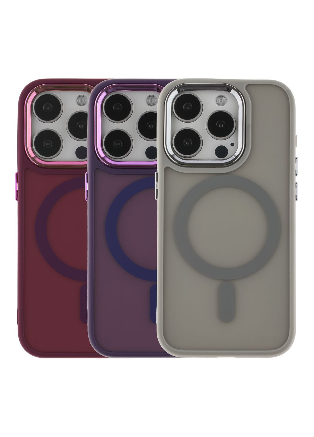 Чехол TPU+PC Space Magnetic Color with Magsafe для iPhone 15 Pro Max Цвет Purple No Brand Apple iPhone 15 Pro Max 2023 (336150411)