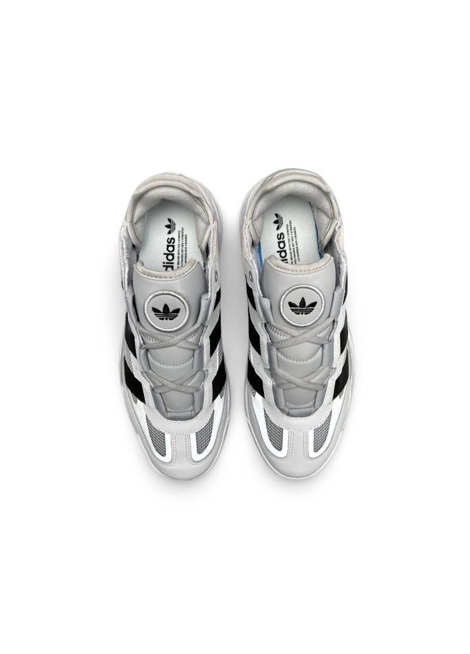 КРОСІВКИ ЖІНОЧІ ADIDAS NITEBALL PRM WHITE GRAY BLACK АДІДАС НАЙТБОЛ No Brand чорні демісезони (368870174)