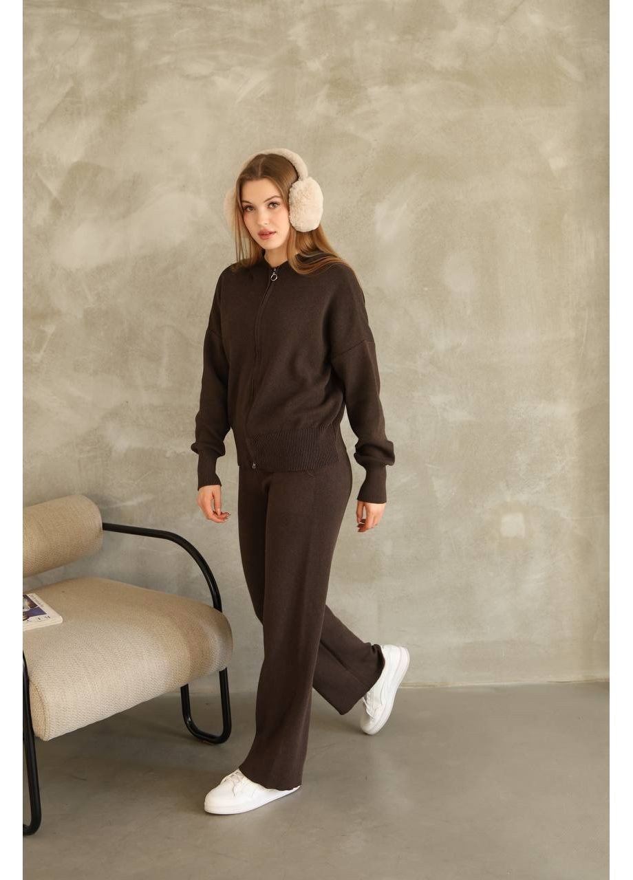 Трикотажный костюм 2-ка с капюшоном No Brand Б1466-140/3 (369402665)