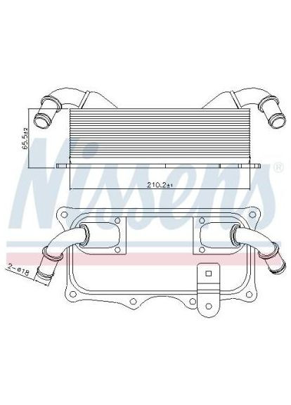 Радіатор масляний Nissens (345781167)