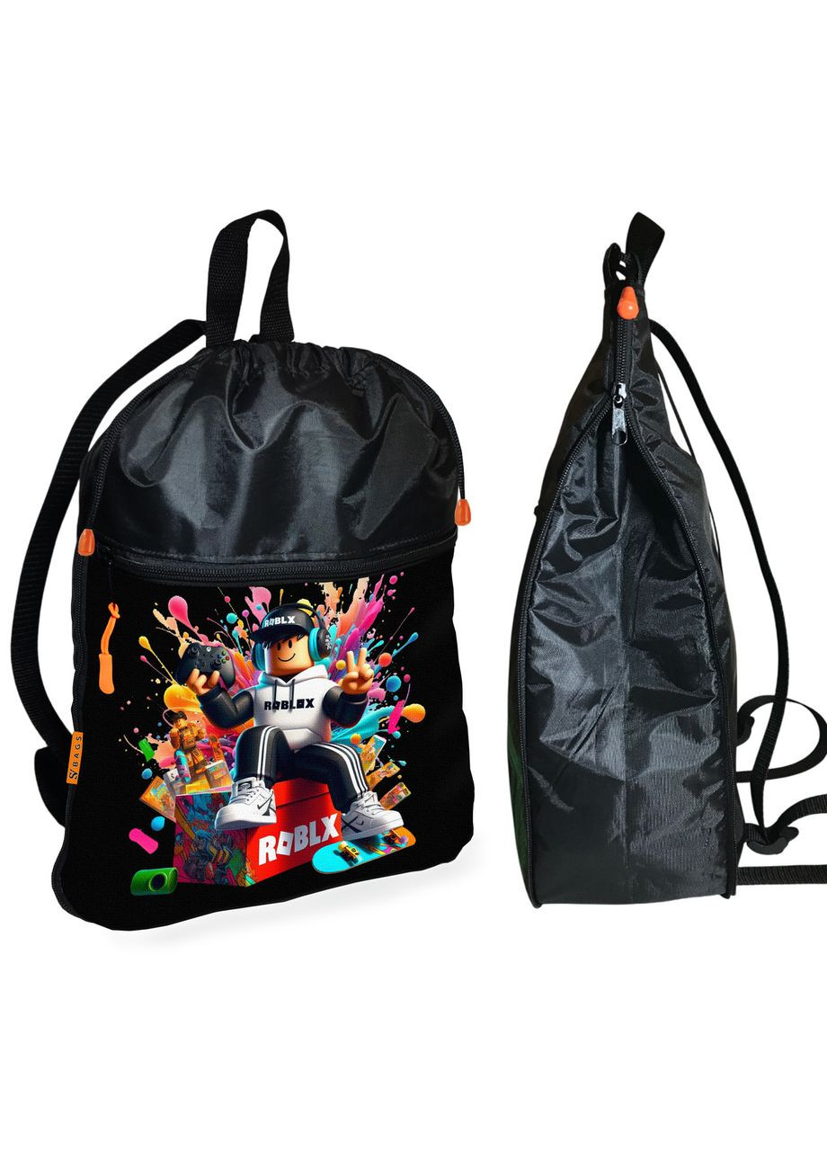Рюкзак-мішок для взуття, спортивної форми Роблокс « » дитяча сумка для змінки з розширювачем Roblox (324833990)