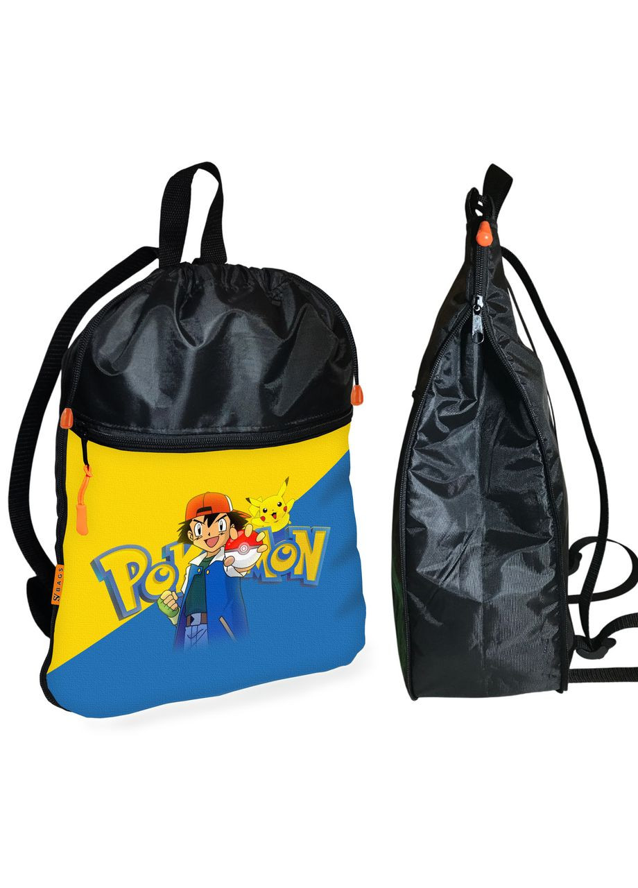 Школьный рюкзак детский Покемон Пикачу + Сумка для обуви спортивной формы рюкзак-мешок для мальчика (2111) No Brand (331484946)