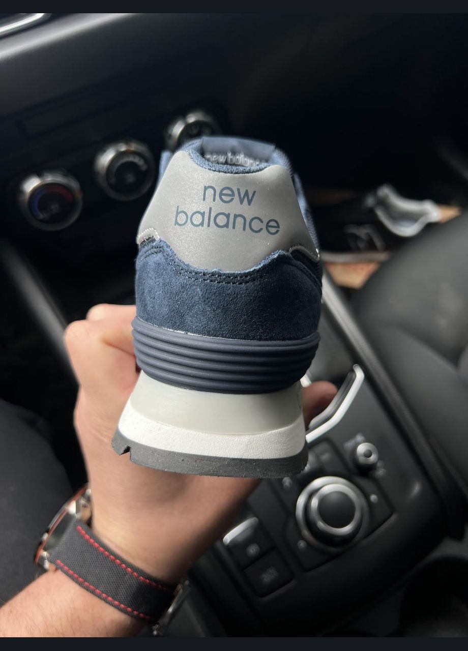 Синие демисезонные женские кроссовки new balance classic 574 (реплика) синие No Brand