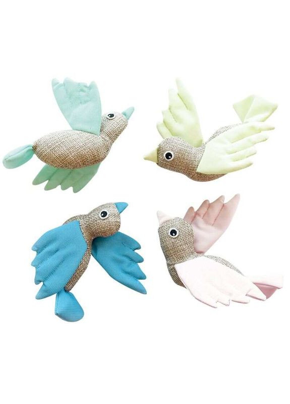 Игрушка Птичка из флуоресцентной ткани для кошек Cat Toy Bird 13х11х5 см (6953182710936) M-Pets (327391599)