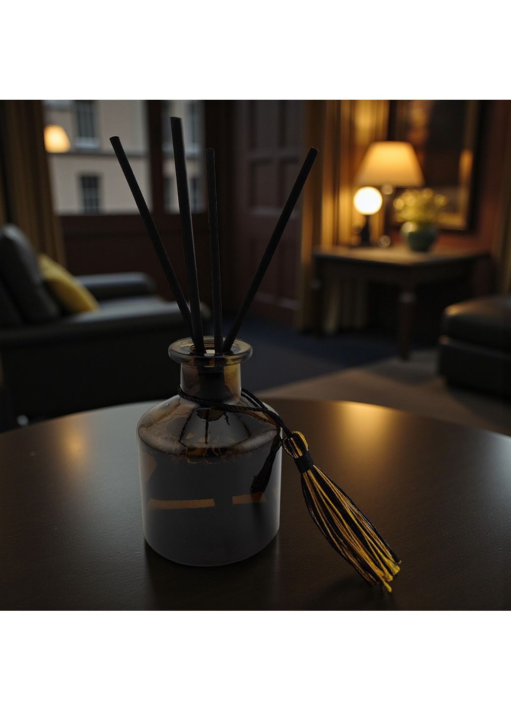 Аромадифузор Blue wind chime парфум для дому з ефірною олією тростинними паличками натуральний аромат Чорний 160_3_0_12C No Brand (369667770)